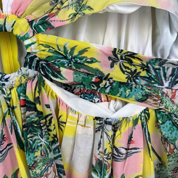 L'Atiste By Amy Womens Hawaiian Dress 2X Cut Out Vacation Destination Wedding - Picture 6 of 15